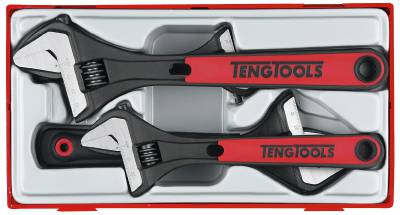 4 delars Skiftnyckelsats Teng Tools TTADJ04, SKIFTNYCKELSATS 4 DELAR
