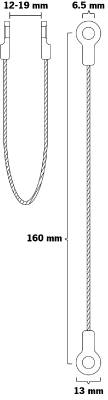 U-fäste wire, U-FÄSTE WIRE LUNA MEDIUM 12-19MM - 3