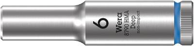 Hylsa WERA HMA (1/4" djup), HYLSA LÅNG 8790 HMA DEEP WERA 1/4'' 6MM