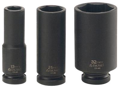 Krafthylsa. Med 1/2" fyrkantsfäste. Teng Tools, KRAFTHYLSA LÅNG 1/2 14 MM
