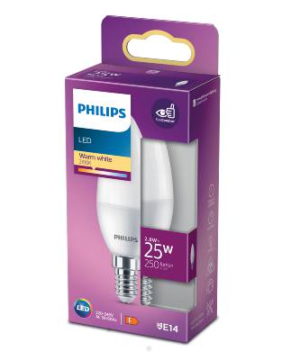 LED-lampa E14 (frostad) Philips, LED PHILIPS 25W B35 E14 - 2