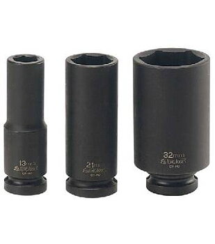 Krafthylsa. Med 1/2" fyrkantsfäste. Teng Tools 920610-C / 920636-C, KRAFTHYLSA LÅNG 1/2 35MM