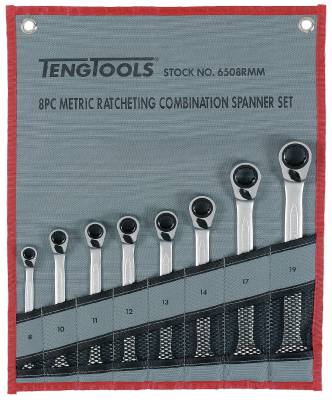 U-ringspärrnyckelsats Teng Tools 6508RMM, U-RINGSPÄRRNYCKELSATS 6508RMM