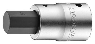 Hylsa för inv. sexkanthål 3/4" Teng Tools M341514-C / M341522-C, HYLSBITS 3/4 SEXKANT 19MM