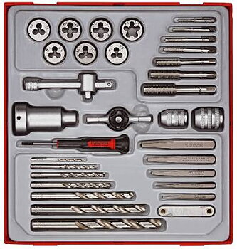 34 delars Gängsats Teng Tools TTDTD34, GÄNGSATS M3-M12 34 DELAR