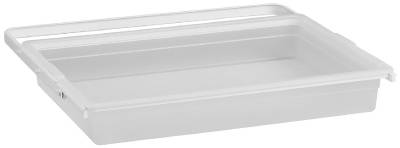 Förvaringsback solid utdragbar  Elfa, PLASTBACK 40 ELFA 266413 SOLID UTDRAGBAR VIT 605X436X88MM