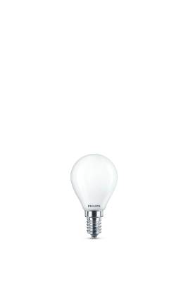 Klassisk LED-lampa E14 (dimbar) Philips, LEDLAMPA PHILIPS CLASSIC 40W KLOT E14 FROSTAD WGD90 P45 SRT4