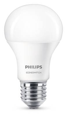 LED-lampa SceneSwitch E27 Philips, LEDLAMPA PHILIPS CLA GLA SCENE SWITCH 60W A60E27 FROSTAD VV