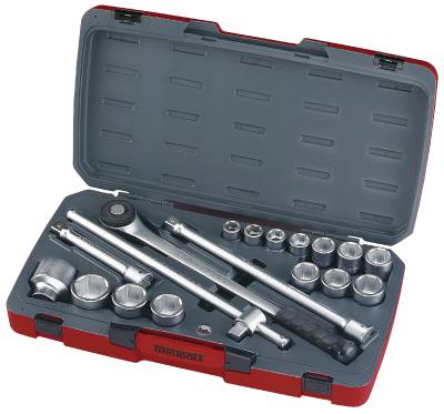 Hylsnyckelsats. Med 3/4" fyrkantsfäste. Teng Tools T3418-6, HYLSNYCKELSATS 3/4 T3418-6