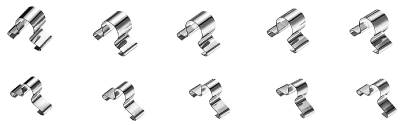 Clipshållare Teng Tools ALU14 - ALU34, CLIPS ALUMINIUM 1/2 10ST - 3