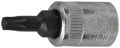 Torx-hylsa. Med 1/4" fyrkantsfäste. Gedore ITX T 20, HYLSA 1/4 -FÄSTE ITX T 20-30