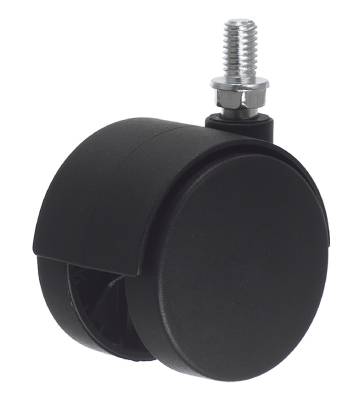 Möbelhjul med tapp MILLERS, MÖBELHJUL MED TAPP SVART 50MM