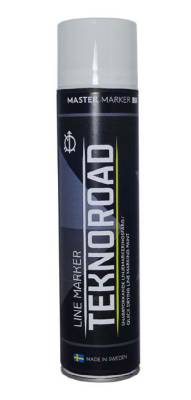 Linjemarkeringsfärg Teknoroad, LINJEMARKERINGSFÄRG TEKNOROAD SPRAY MASTER VIT 600ML