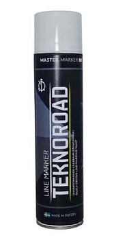 Linjemarkeringsfärg Teknoroad, LINJEMARKERINGSFÄRG TEKNOROAD SPRAY MASTER VIT 600ML
