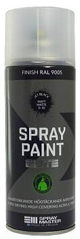 Sprayfärg&nbsp;Elite Spray Master, SPRAYFÄRG SPRAY MASTER ELITE SVART MATT 400ML