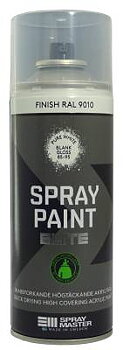 Sprayfärg&nbsp;Elite Spray Master, SPRAYFÄRG SPRAY MASTER ELITE VIT BLANK 400ML