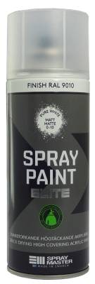 Sprayfärg&nbsp;Elite Spray Master, SPRAYFÄRG SPRAY MASTER ELITE VIT MATT 400ML