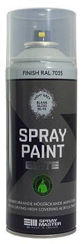 Sprayfärg&nbsp;Elite Spray Master, SPRAYFÄRG SPRAY MASTER ELITE GRÅ 7035 BLANK 400ML