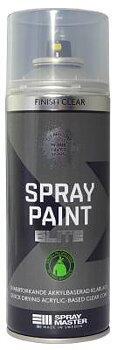 Sprayfärg&nbsp;Elite Spray Master, SPRAYFÄRG SPRAY MASTER ELITE KLARLACK BLANK 400ML