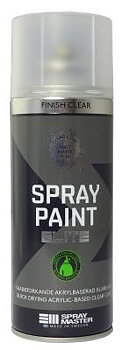 Sprayfärg&nbsp;Elite Spray Master, SPRAYFÄRG SPRAY MASTER ELITE KLARLACK MATT 400ML