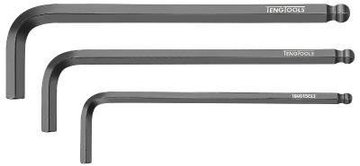 Sexkantnyckel med klotformat huvud. Teng Tools 3905015BL-390510BL, SEXKANTNYCKEL KULA 6MM CR-MO