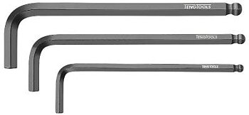 Sexkantnyckel med klotformat huvud. Teng Tools 3905015BL-390510BL, SEXKANTNYCKEL KULA 6MM CR-MO