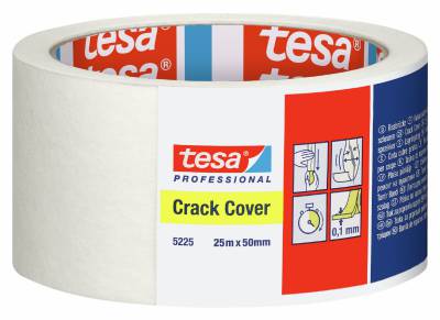 Lagningstejp till sprickor Tesa 5225, LAGNINGSTEJP 5225 TESA CRACK COVER 50MMX25M