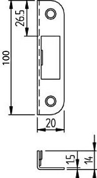 Slutbleck FAS 2804-1, SLUTBLECK 404 FAS GUL ZINK-ALLOY