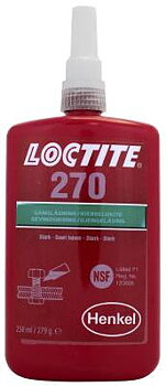 Gänglåsning stark Loctite 270, GÄNGSÄKRING STARK 250ML 270
