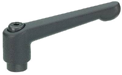 Ställbar låsspak, svarta, LÅSSPAK GN300 S45-M 6-N