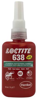 Cylindrisk fastsättning , höghållfast Loctite 638, LIM CYLINDRISK 638 50ML