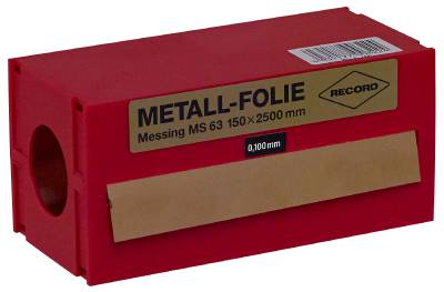 Mässingsfolierullar 150x2500 mm, MÄSSINGFOLIE 1693-0.025