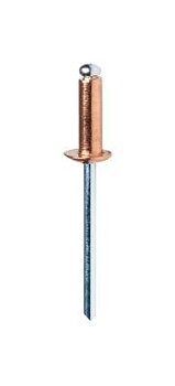Förkopprade nitar Rapid, BLINDNIT RAPID ALU DIAMETER 4X10 KOPPAR