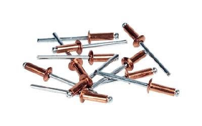 Förkopprade nitar Rapid, BLINDNIT RAPID ALU DIAMETER 4X10 KOPPAR - 2