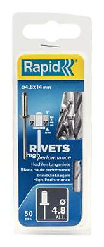 Kvalitetsnit, aluminium Rapid, BLINDNIT HP 4,8X14MM
