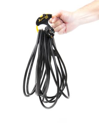 Kabelklämma, KABELKLÄMMA CABLE CLAMP PRO MEDIUM SVART/GUL 30-50MM - 2