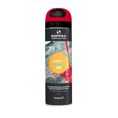 Märkfärg Fluo TP Nordic Soppec, MÄRKFÄRG SOPPEC FLUO TP NORDIC RÖD 500ML