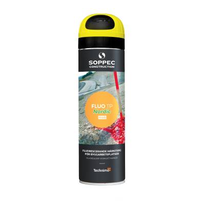 Märkfärg Fluo TP Nordic Soppec, MÄRKFÄRG SOPPEC FLUO TP NORDIC GUL 500ML