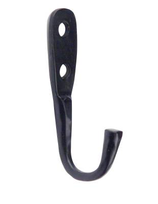 Klädkrok 1-krok 58 smide MILLERS, KLÄDKROK ENKELKROK MILLERS SMIDE SVART 58MM