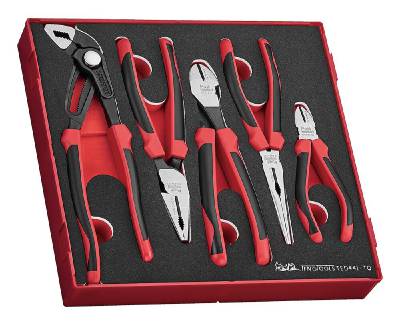 6-delars tångsats. TengTools TED441-TQ, TÅNGSATS 5 DELAR TED441TQ FOAM - 2