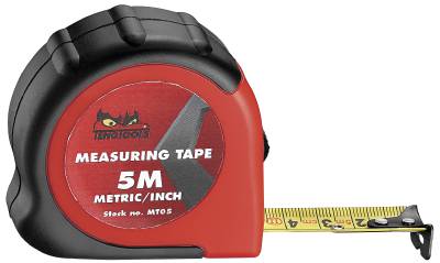 Kort måttband av stål Teng Tools MT03 / MT05 / MT08, MÅTTBAND 8 METER MM/TUM
