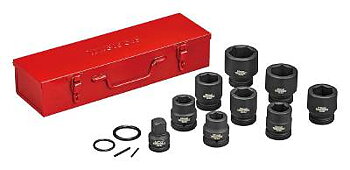 13 delars krafthylssats med 1'' fyrkantsfäste Teng Tools 9113, KRAFTHYLSSATS 1 TUM 27-50 MM 13 DELAR