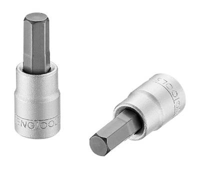 Insexhylsa med 1/4'' fyrkantsfäste. Teng Tools M141503-C/M141512-C, HYLSBITS 1/4 SEXKANT 3MM