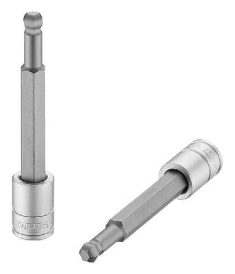Insexhylsa med 3/8'' fyrkantsfäste. Teng Tools M381503BL-C/M381512BL-C, HYLSBITS 3/8 3MM LÅNG KULA SEXKANT