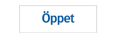 Ordningsskylt Öppet, SKYLT 365925 TRIVSELSKYLT ÖPPET 74X210MM