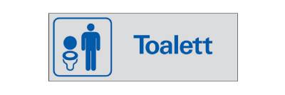 Symbolskylt Herrtoalett, SKYLT 386550 SYMBOLSKYLT TOALETT HERR 225X80MM