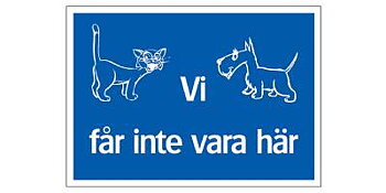 Ordningsskylt Vi får inte vara här, SKYLT 356914 TRIVSEL VI FÅR INTE VARA HÄR 297X210MM