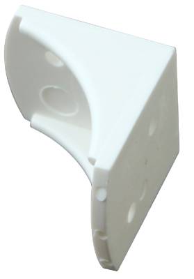 Möbelvinkel 6400, 6401 plast MILLERS, MÖBELVINKEL 6401 MILLERS PLAST VIT 35MM