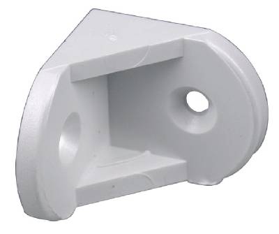 Möbelvinkel plast MILLERS, MÖBELVINKEL MILLERS PLAST VIT 27X27MM