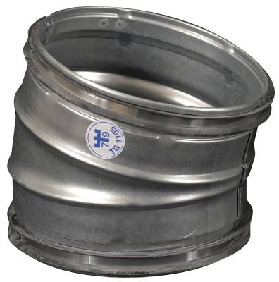 Rörböj 15° Flexit, BÖJ 15 GRADER MED PACKNINGAR FLEXIT DIAMETER 125MM